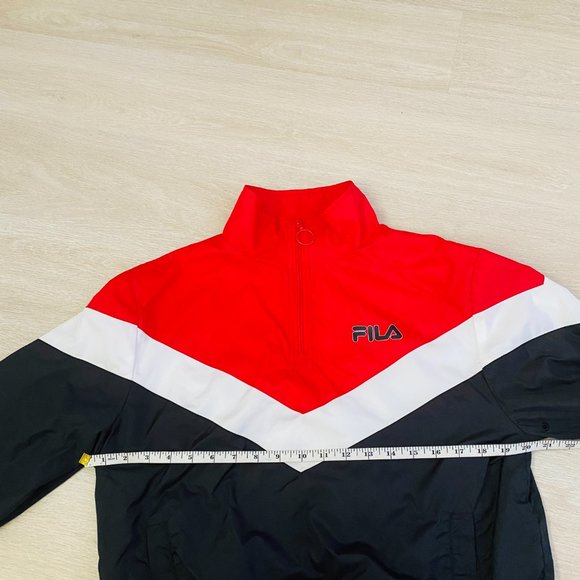 Fila Women's Crop Windcheater Jacket Size 12 - Picture 6 of 10